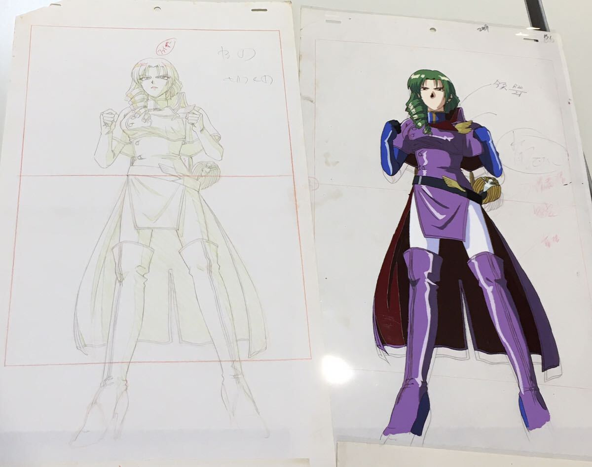 【ヤフオク→海外市場移行セール中】ガルフォース☆セル画&原画つ ファイザーさん ロング版です♪♪ Fー15拍卖