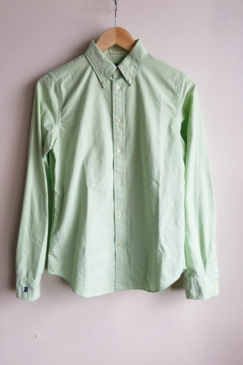 342◆【送料無料】ラルフローレン RALPH LAUREN 長袖シャツ 8 ライトグリーン オックスフォードシャツ 古着 中古 USED FrogShop拍卖