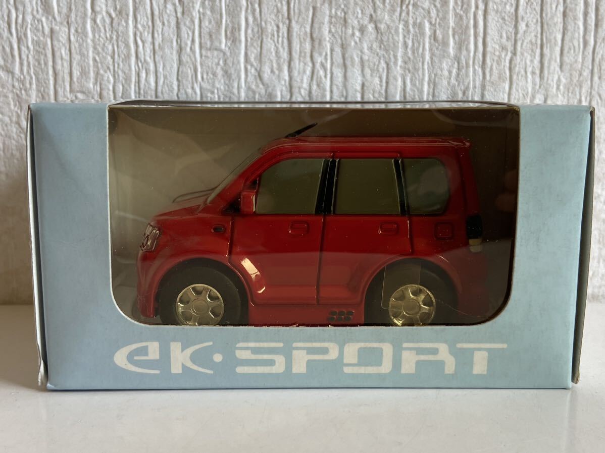 ディーラー特注 三菱 ekスポーツ レッド デジタル時計 カラーサンプル プルバック MITSUBISHI ek SPORT拍卖