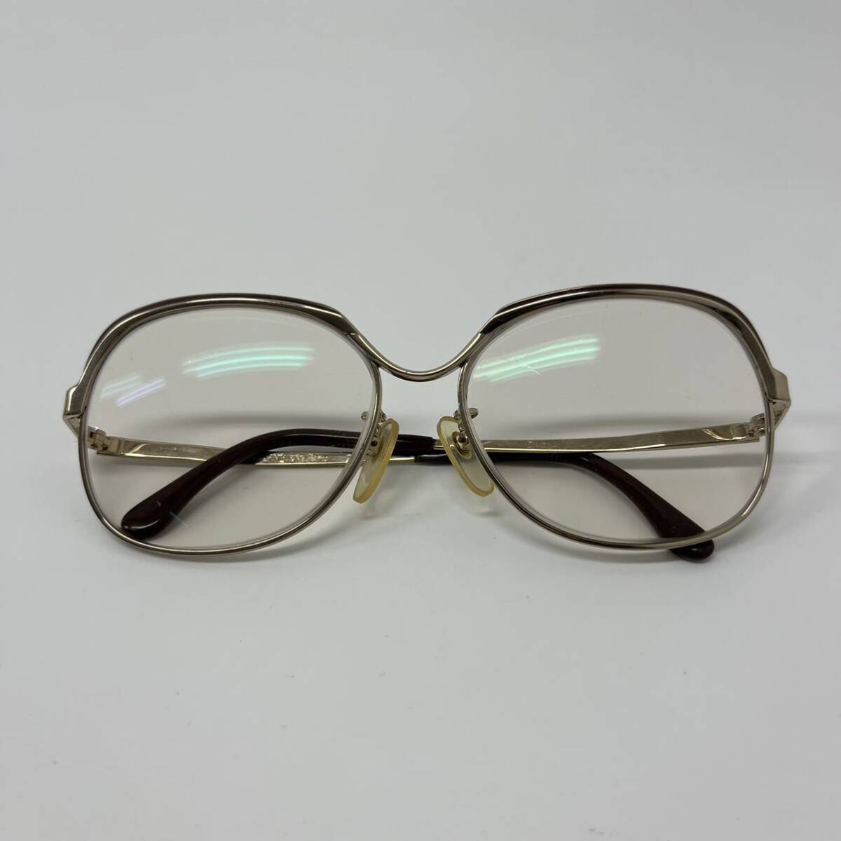 YVES SAINT LAURENT Paris メガネ 206 YSL メガネフレーム VINTAGE ゴールド イヴ・サンローラン 希少 【レターパックプラス郵送可】#19拍卖