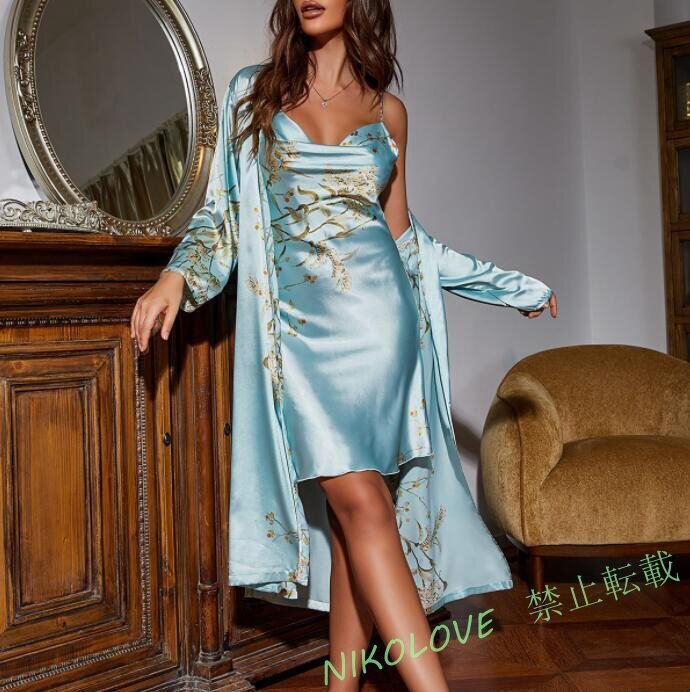 新品パジャマワンピースレディース 着心地抜群 20代30代40代 部屋着sexy パジャマ きれいめ 2点セット LD391拍卖