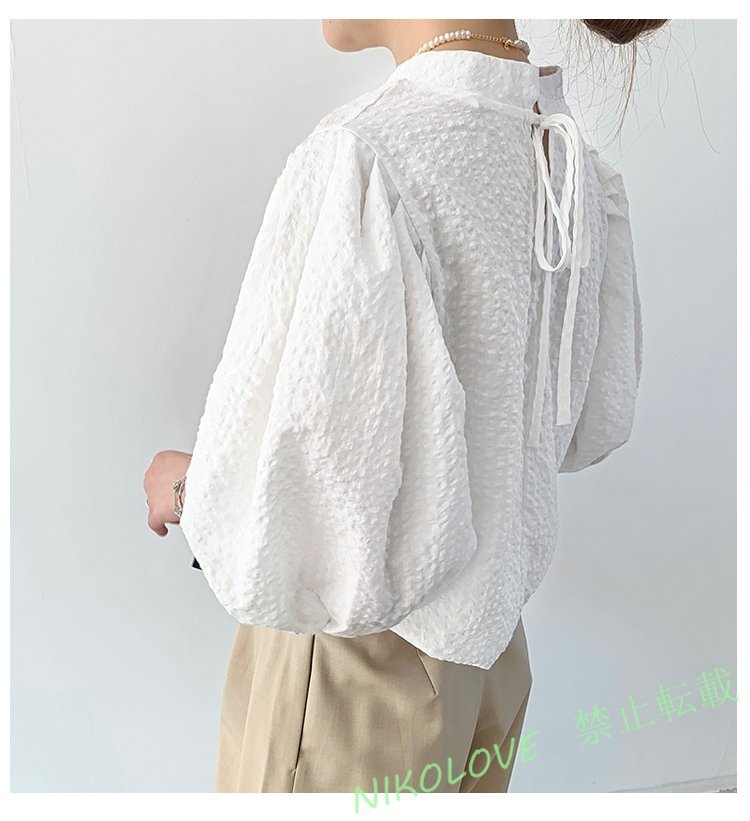 新品ゆったり大きいサイズ カジュアル 可愛い半袖ブラウスシャツM~XL 白 LE475拍卖