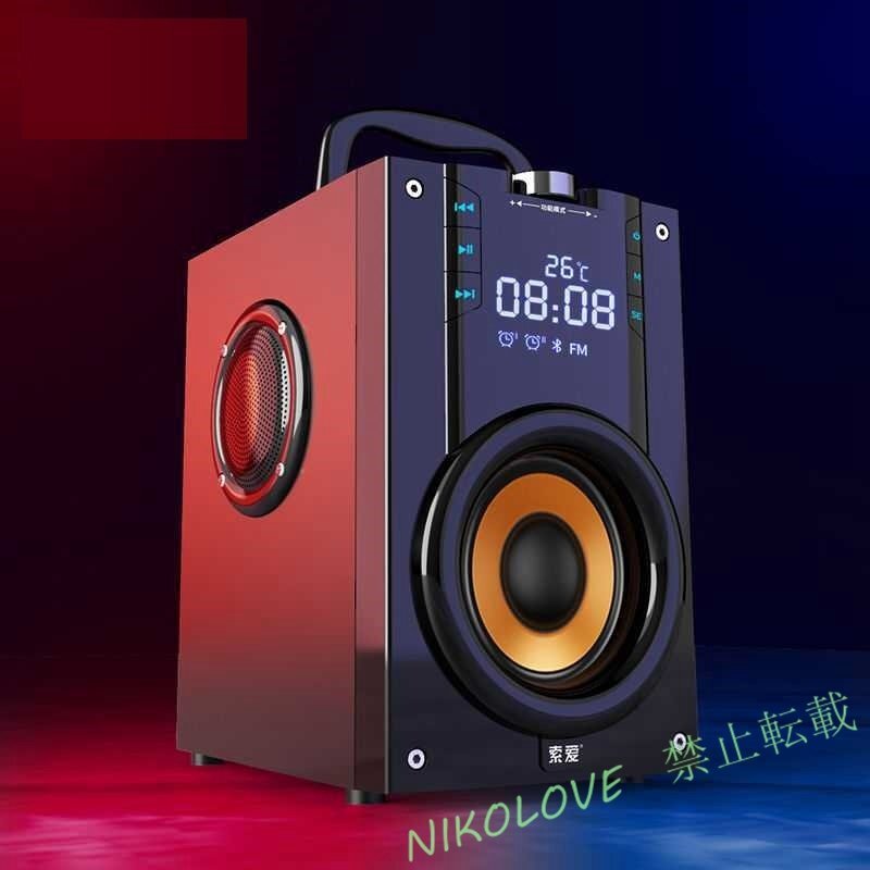 新品2色 2200mAh 4.2 ワイヤレス Bluetooth スピーカー Led 3D サラウンドステレオサブウーファーのTF FM AUX LD191拍卖