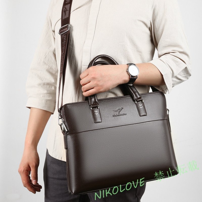 新品人気品 2色 ビジネスバッグ トートバッグ メンズ 2way 大容量 肩掛け 通勤 自立 ショルダーバッグ 高品質 出張 LD286拍卖