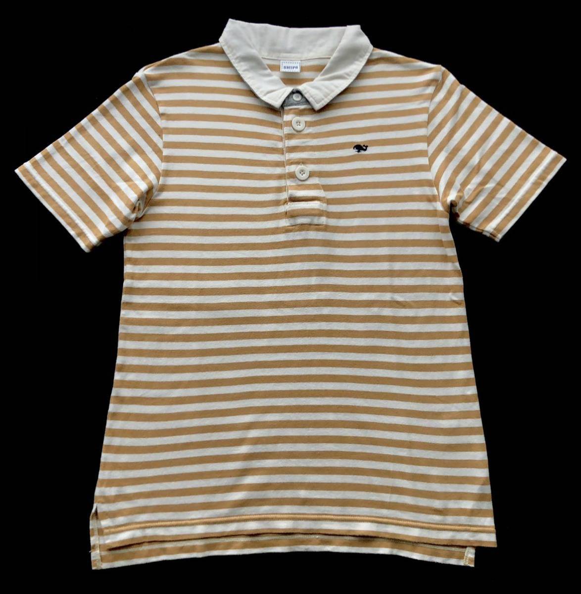 シップス ラガーシャツ ボーダー ポロシャツ クジラ 刺繍 ワンポイント  SHIPS セレクトブランド 柳7511拍卖