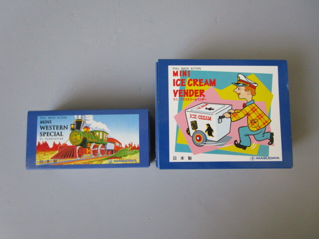 増田屋 マスダヤ 復刻版 ブリキ ウェスタンスペシャル/アイスクリームベンダー 人間 2台 セット 新品 北原 拍卖