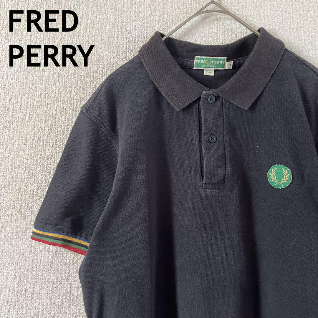 W3 FRED PERRY ポロシャツ 半袖ヴィンテージ スリーブラインMメンズ拍卖