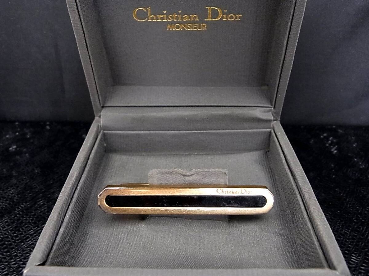 ■№0050■特売③■【Dior】ディオール 【ゴールド・ブラック】■タイピン・ネクタイ ピン♪■拍卖