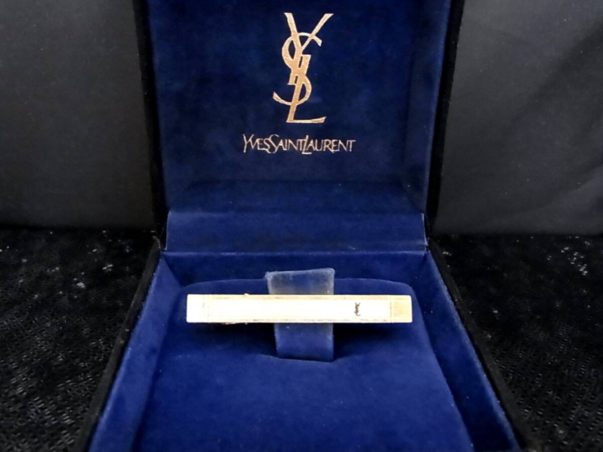 ■№0065■特売③■【YSL】サンローラン 【シルバー・ゴールド】■タイピン・ネクタイ ピン♪■拍卖