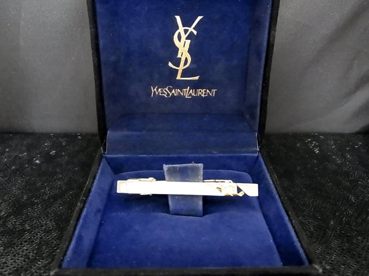 ■№0068■特売③■【YSL】サンローラン 【シルバー・ゴールド】■タイピン・ネクタイ ピン♪■拍卖