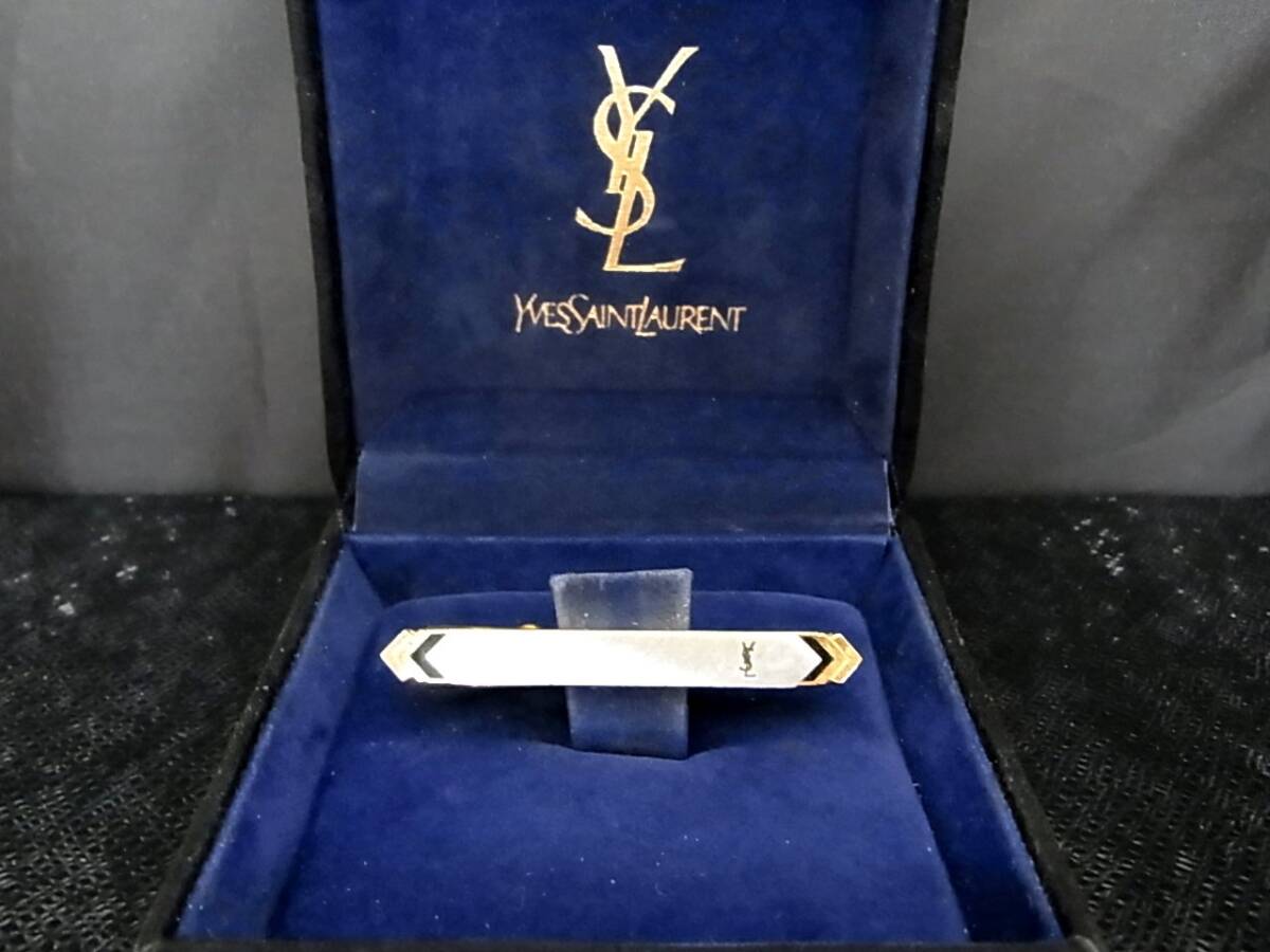 ■№0070■特売③■【YSL】サンローラン 【シルバー・ゴールド】■タイピン・ネクタイ ピン♪■拍卖