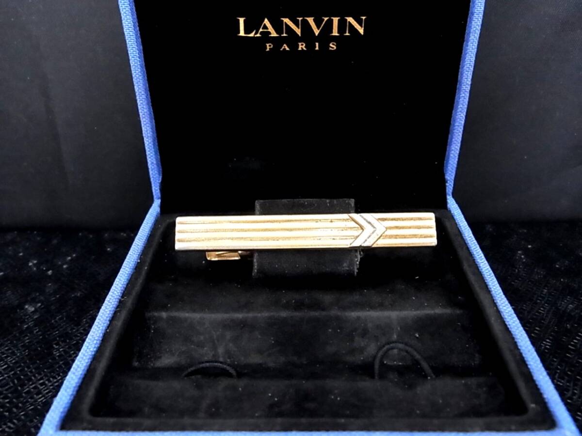 ■№0087■特売③■ランバン【LANVIN】 【ゴールド】■タイピン・ネクタイ ピン♪■拍卖