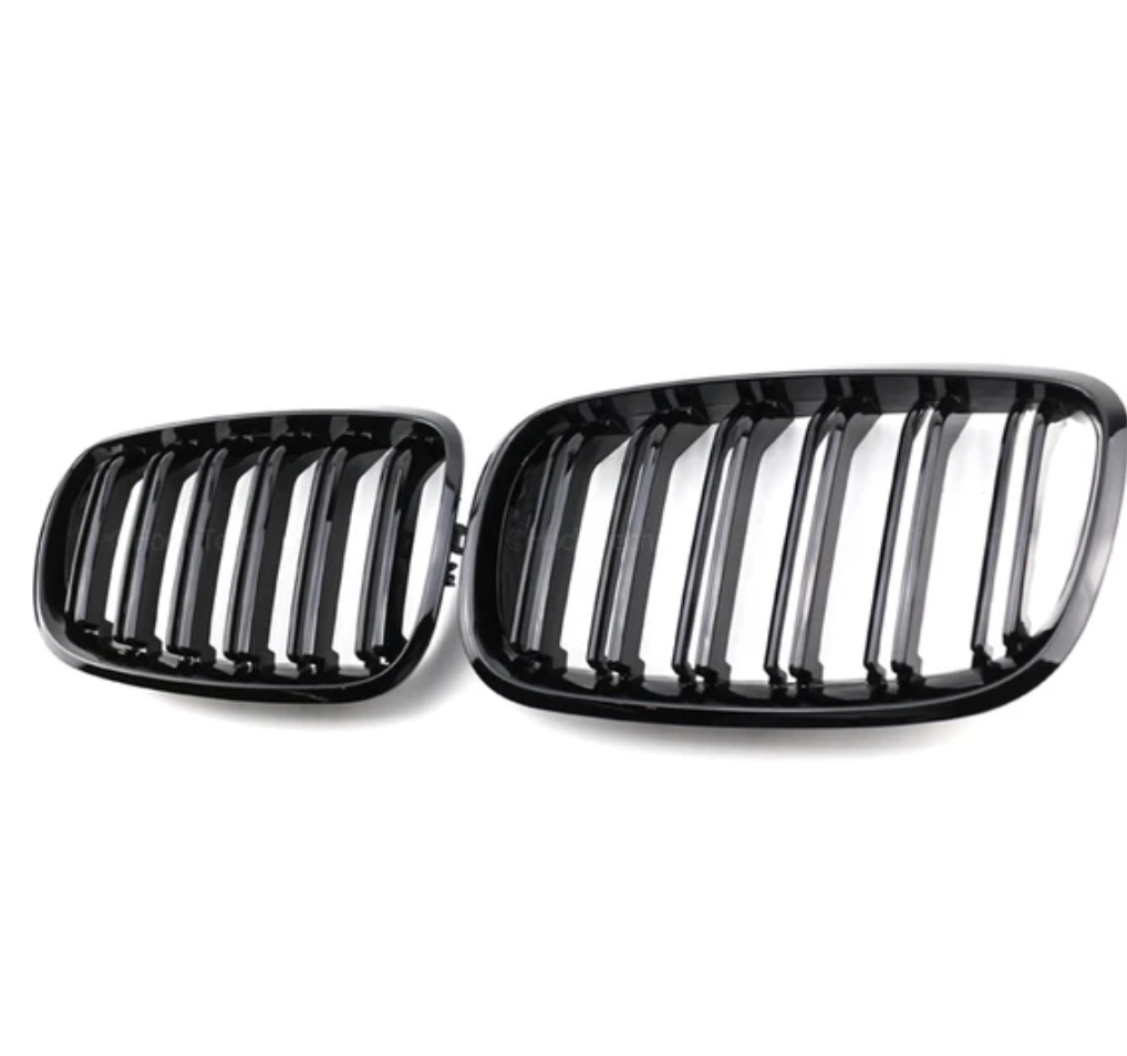 ③【送料無料】BMW用 E70 X5 E71 X6 リアルカーボンキドニーフロントグリル 左右セット 2色から選べます拍卖