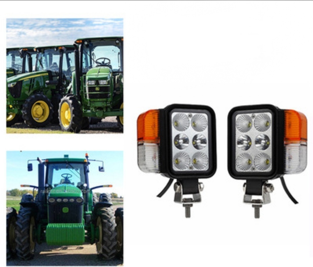 ④ 作業車用 LEDヘッドライト&ウィンカー ポジションランプ トラクター/フォークリフト/農作業 夜間作業 トラック 工事現場 道路工事拍卖