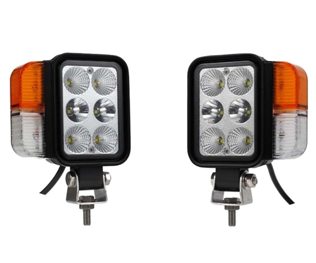 ③ 作業車用 LEDヘッドライト&ウィンカー ポジションランプ トラクター/フォークリフト/農作業 夜間作業 トラック 工事現場 道路工事拍卖