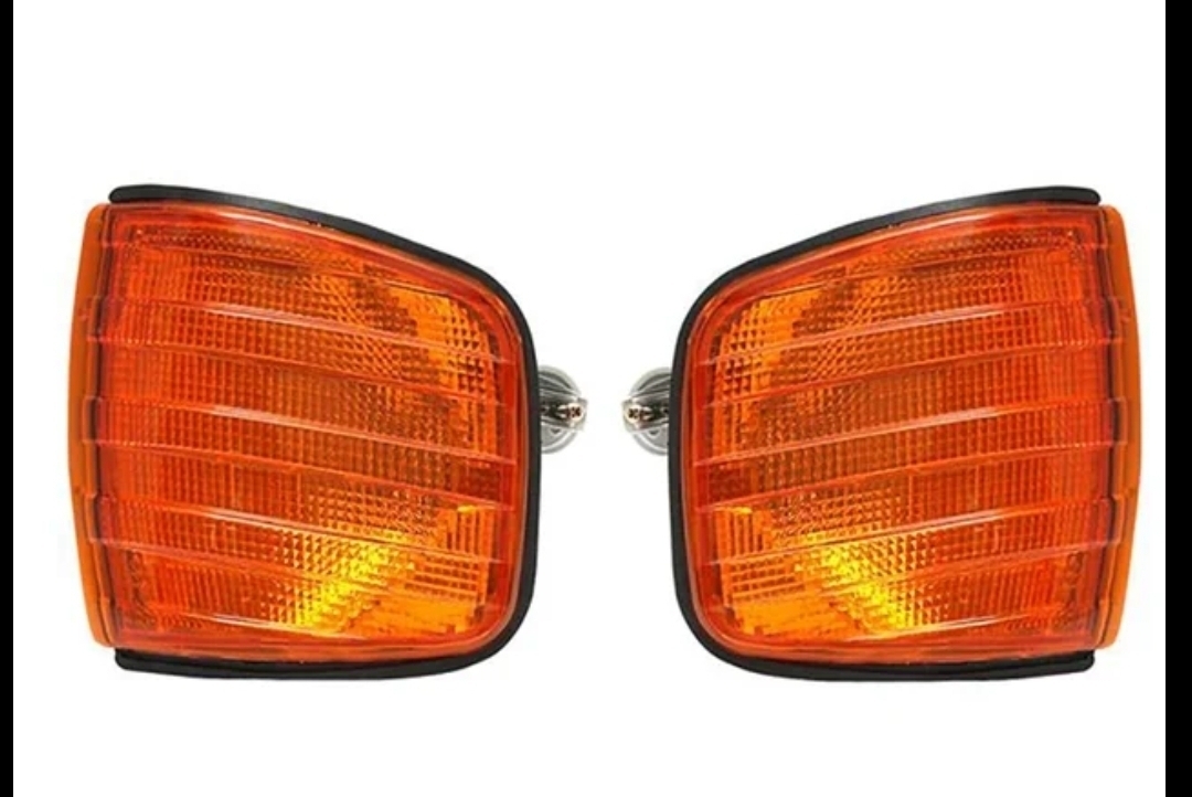 ③メルセデスベンツ W126 フロントコーナーランプレンズ オレンジウィンカー 280SE 300SE 380SE 420SE 300SEL 500SEL 560SEL 純正互換品拍卖