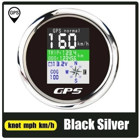 ③ボート用スピードメーター GPSアンテナ付 9-32Vの車両用 GPSアンテナ 防水ディスプレイ 走行距離計 調整可能トラベルカウンタ拍卖