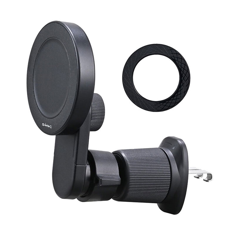 マグネットスマホホルダー A/C エアコン送風口取付 ブラック 簡単ホールド 強力磁石 Magsafe対応 セイワ WA140拍卖