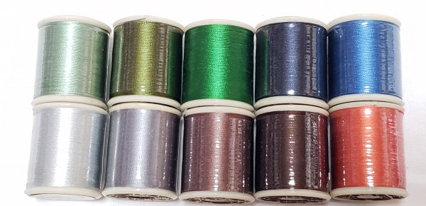 糸1251 絹ステッチ 天下一印 絹100% #30 50m 10点セット拍卖