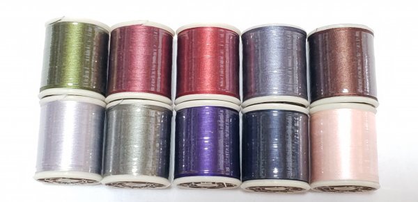 糸1242 絹ステッチ 天下一印 絹100% #30 50m 10点セット拍卖