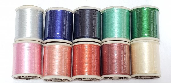 糸1238 絹ステッチ 天下一印 絹100% #30 50m 10点セット拍卖