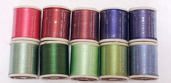 糸1235 絹ステッチ 天下一印 絹100% #30 50m 10点セット拍卖