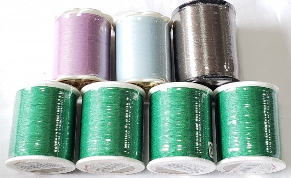 糸1189 クローバー キルト糸 #40 コットン40%ポリエステル60% 137mなど7点セット シャッペ 金亀 パッチワークキルト糸拍卖