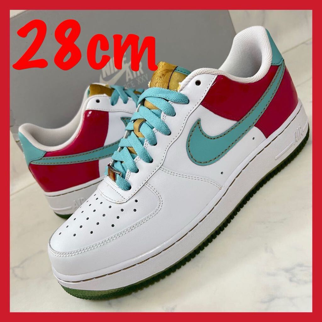 送料無料★【限定カラー 新品】28cm NIKE AIR FORCE 1 LOW aqua hawaiian gold ナイキ エアフォース ワン ロー アクア ハワイアン ゴールド拍卖