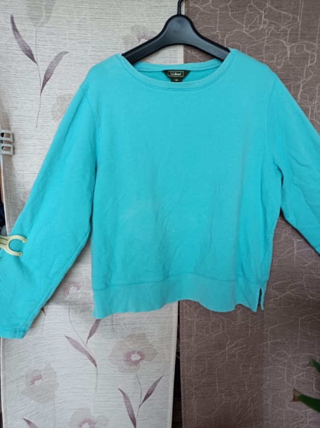 L.L.Bean レデイーストレーナーM ボートネック サイドスリット 古着拍卖