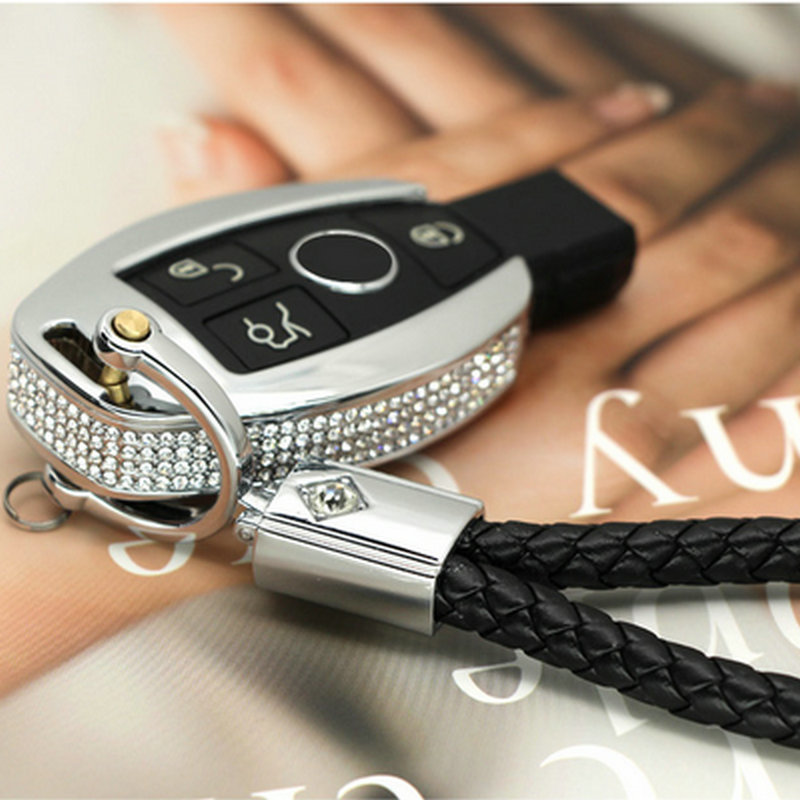 ベンツ スマート キー ホルダー リモコン カバー W204W447W463W176W246R171R231W212W221W218W219 GLA CLS GLK SL GL CLA AMG クリスタル 銀拍卖