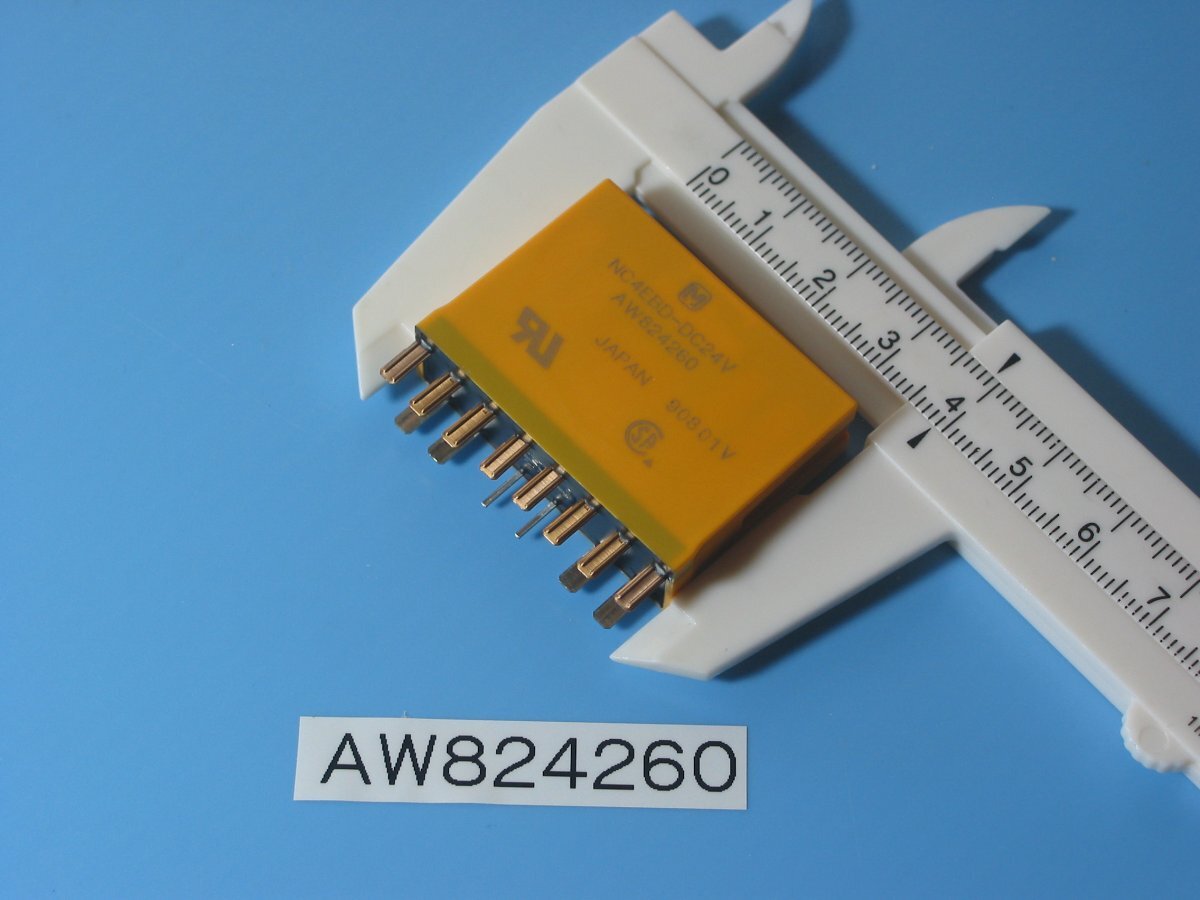 Panasonicの NC4 DC24V 2A アンバーリレー AW824260 1個 長期保管品 同梱可拍卖