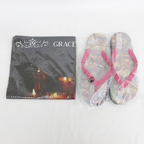 グレースコンチネンタル GRACE CONTINENTAL ビーチサンダル レジャーシート ビーチマット ピクニックシート 2点セット ノベルティ 非売品拍卖