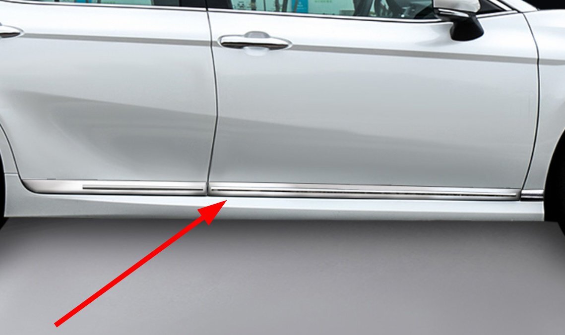 ★トヨタ カムリ★ ドアアンダーモール ドアトリム ガード ドレスアップ 1台分6パーツセット 専用設計 ぴったりフィット 2色展開拍卖