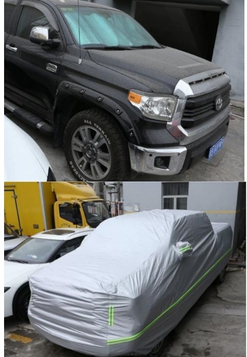 トヨタ タンドラ 2014-2020年 自動車カバー 車体保護 全天候型 防水 防塵 雪と雨からの保護 屋 外のカーカバー拍卖