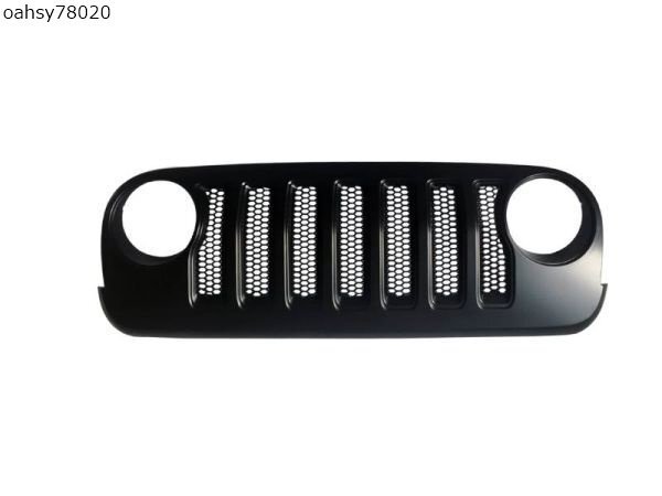 Lantsun j373ブラック腹筋カーフロントグリルグリルジェクからjlへのジェルドラングラー用2007-2017拍卖