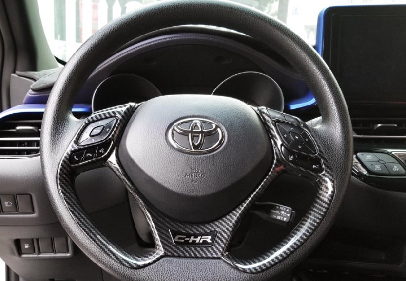 ★トヨタ C-HR★ ステアリング ハンドルカバー ドレスアップ カスタム パーツ 専用設計 簡単取り付け 4色展開☆拍卖