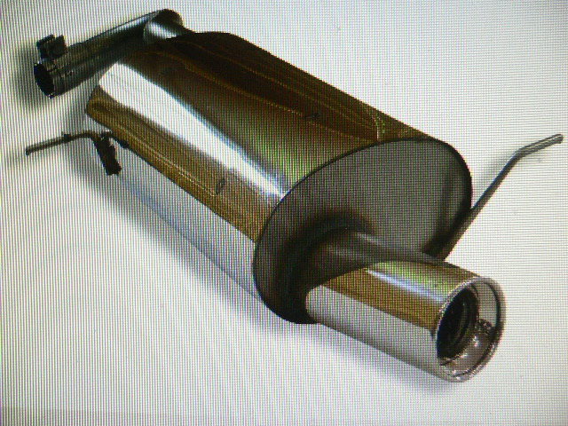 ★★FOX純正品 クライスラー PTクルーザー 2000-2010 リアマフラー 100mm(CR080001-073)eマーク⑳★拍卖