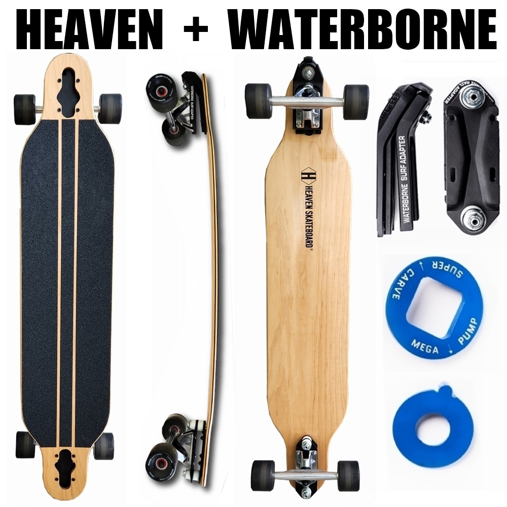 ヘブン ロングスケートボード DROP SURF 41.5 ウォーターボーン フィンシステム搭載モデル オフトレ ロンスケ ウェイバー拍卖