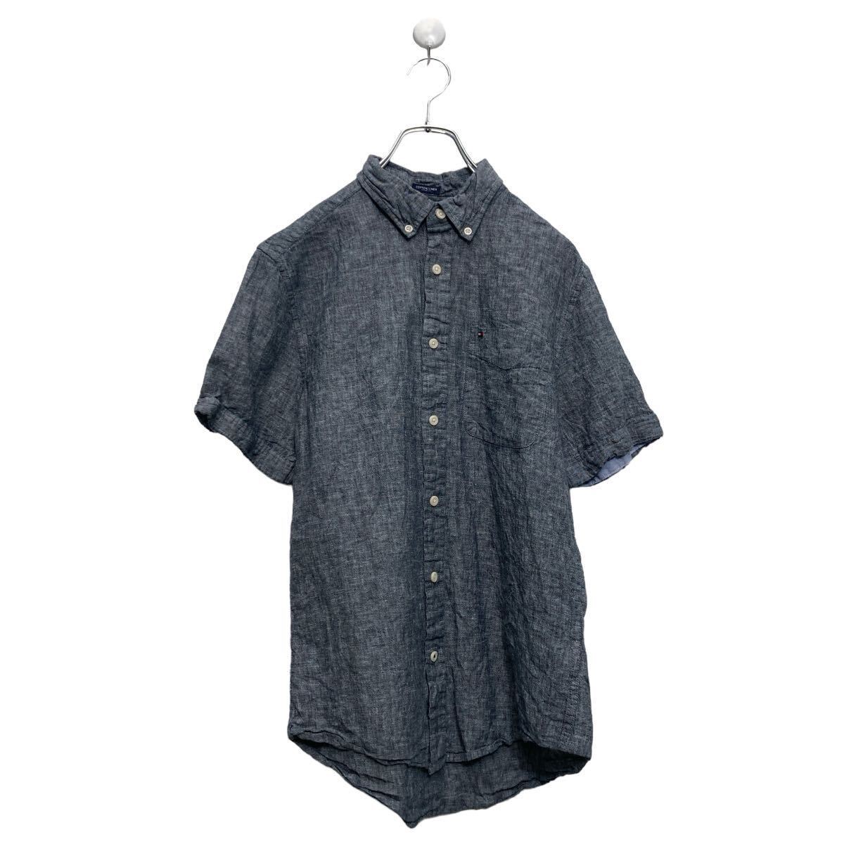 TOMMY HILFIGER 半袖 無地シャツ S グレー ポケット トミーヒルフィガー 古着卸 アメリカ仕入 a606-5275拍卖