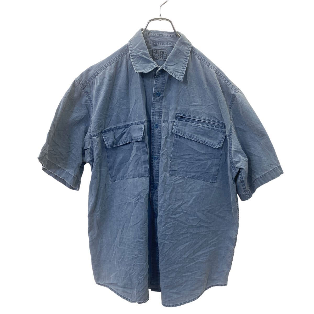 faded glory 半袖シャツ ワークシャツ L サイズくらい フェーディッドグローリー 古着卸 アメリカ仕入 t2406-3527拍卖