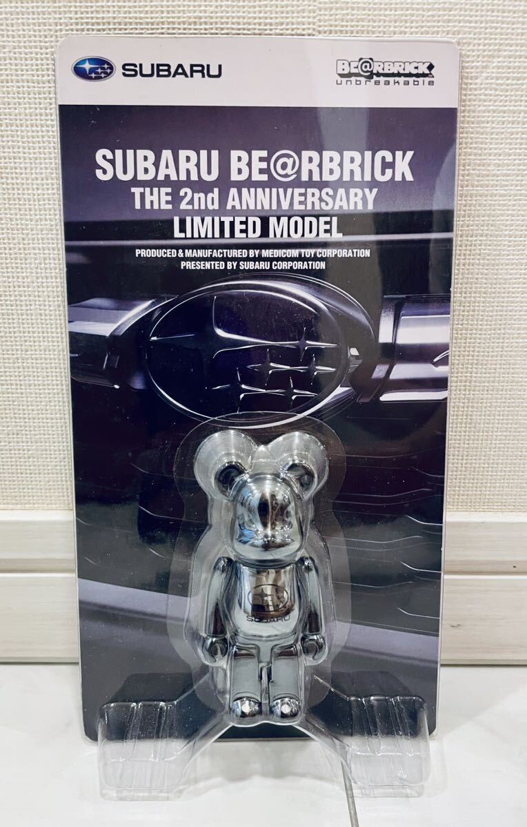 【新品・未開封】 SUBARU BE@RBRICK THE 2nd ANNIVERSARY LIMITED MODEL / スバル ベアブリック 2周年 限定記念 100%拍卖