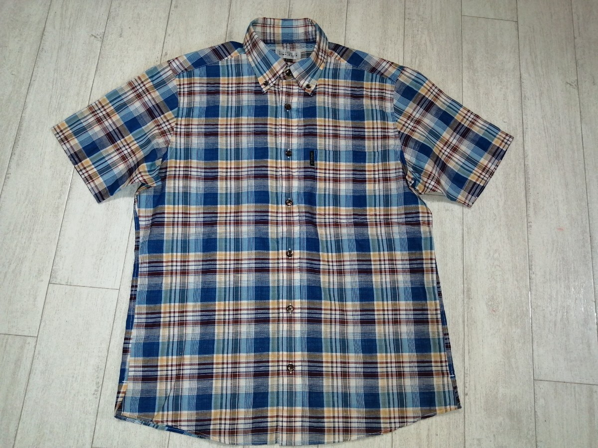 新品/SIMPLE LIFE/シンプルライフ/麻シャツ/リネン/ボタンダウン/エレメント/element/トップス/メンズ/半袖/麻/シャツ拍卖