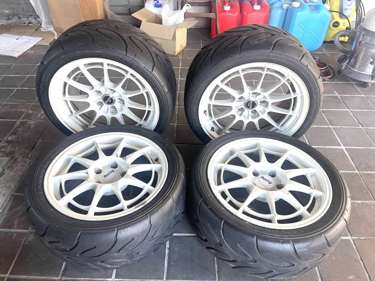 ★超希少! ENKEI Racing NSX TypeR専用 超軽量アルミホイール4本セット NT03+M NT03 5穴 PCD114.3 タイヤ ADVAN A050 4本おまけ付き ZZZ拍卖