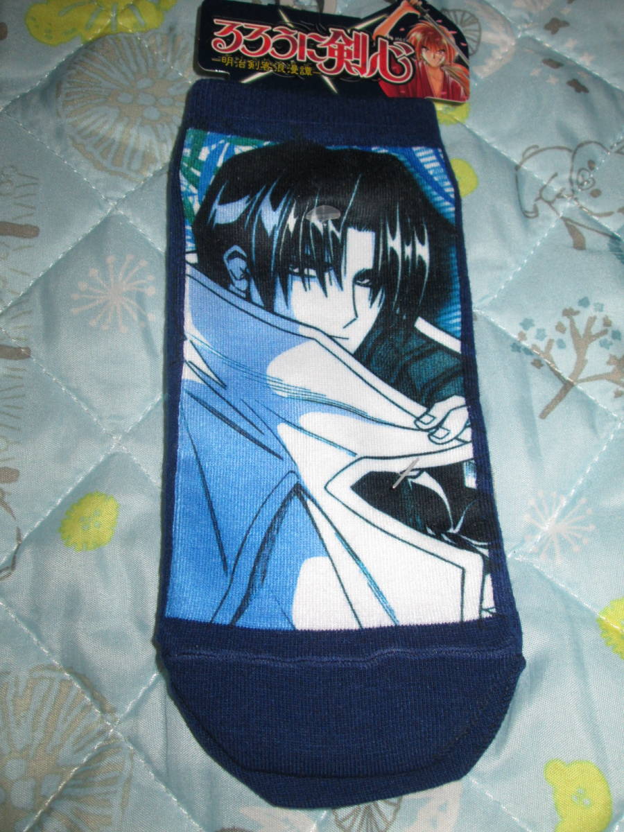 〇新品♪るろうに剣心ソックス23~25cm紺②〇拍卖