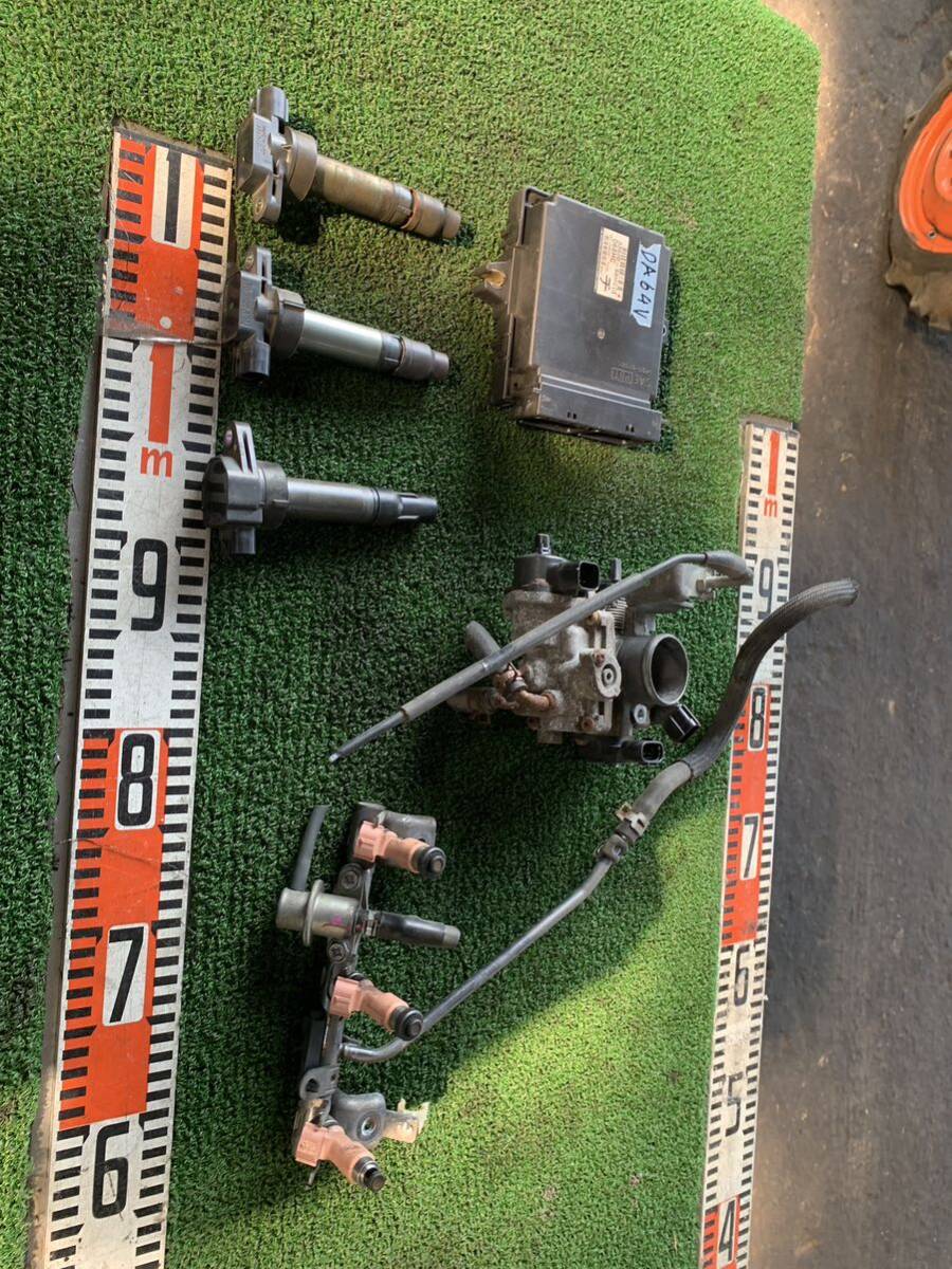 スロットルボディ エンジンコンピューター da64v コイル インジェクター セット エブリィ②拍卖