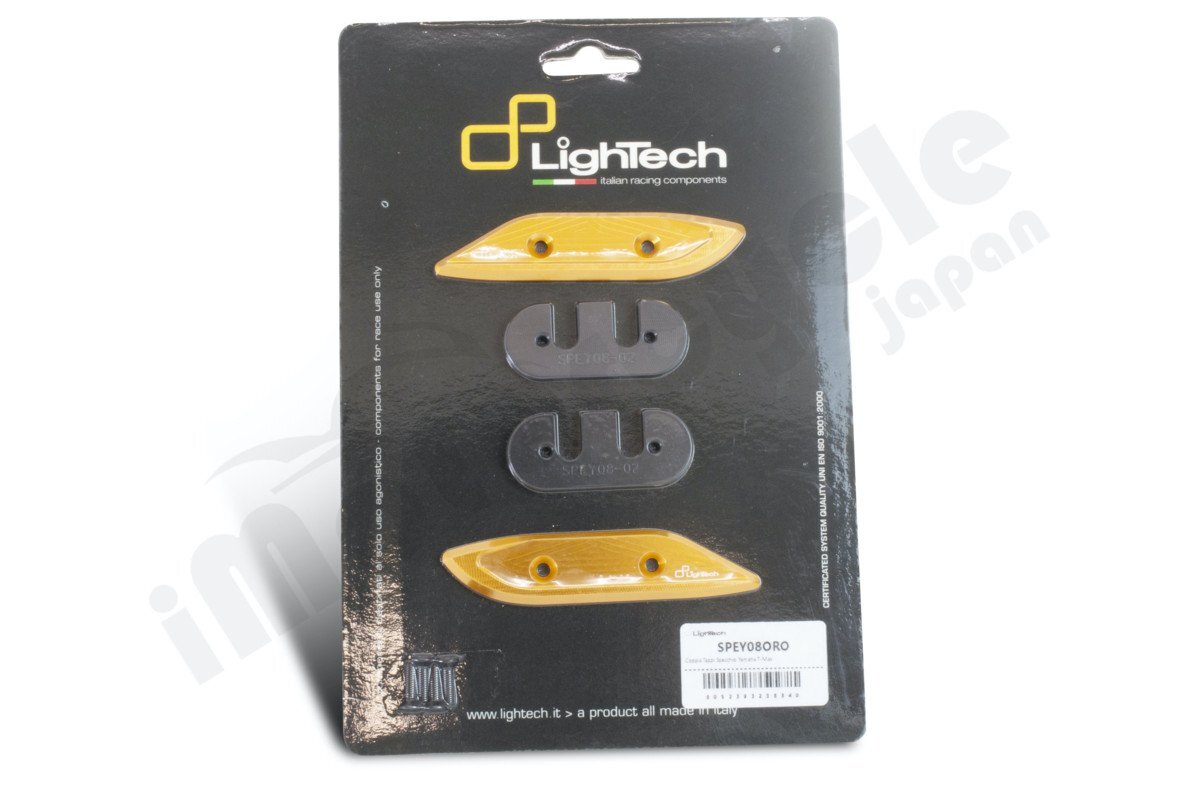 【国内在庫】LIGHTECH ライテック ミラー ブラインド プレート 金色 ゴールド YAMAHA T-MAX 530 '12-20 ヤマハ YMAX ミラーホールカバー ★拍卖