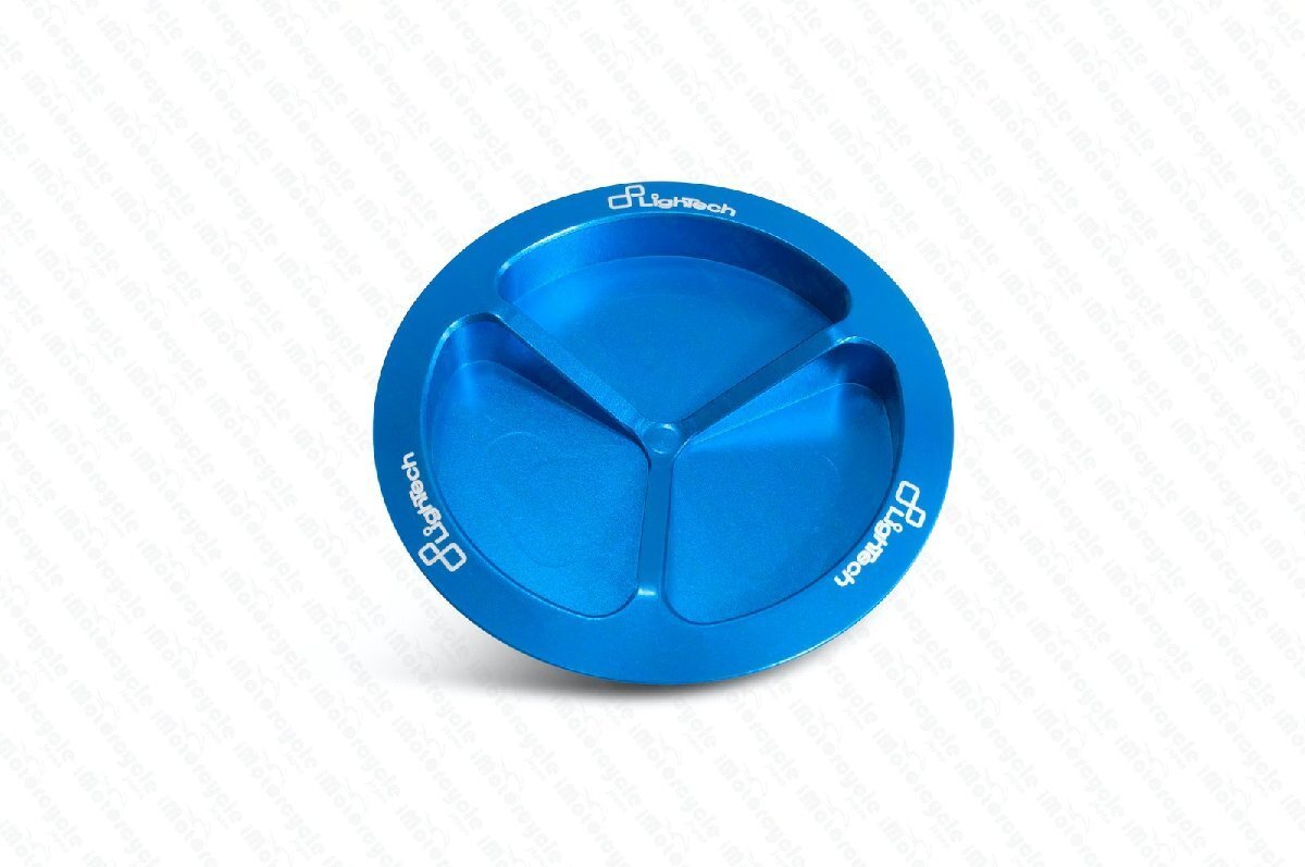 【国内在庫】LighTech ライテック フューエルタンクキャップ専用 スペアキャップ (スピンロッキング) 青 コバルト ブルー ★拍卖