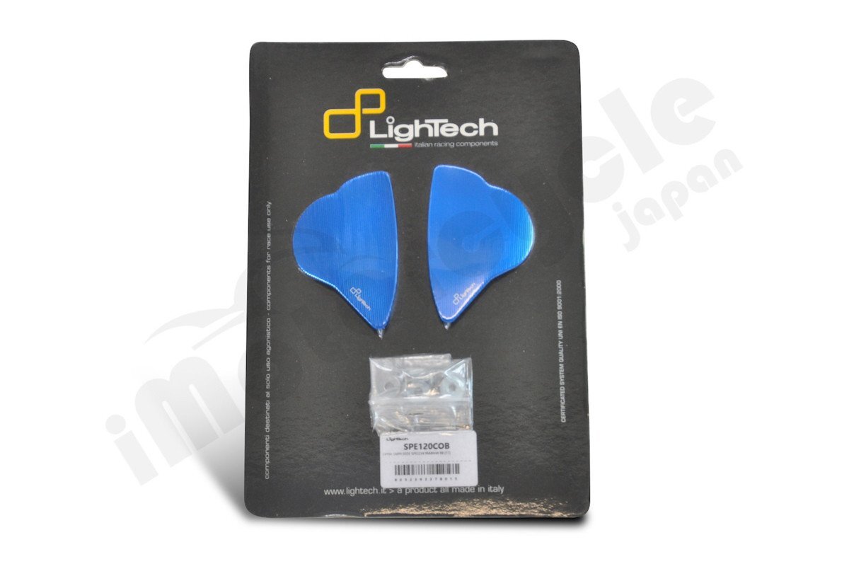 【国内在庫】LIGHTECH ライテック ミラー ブラインド プレート YAMAHA ヤマハ YZF-R6 '17-20 / R7 '21-22 ブルー 青 ★拍卖