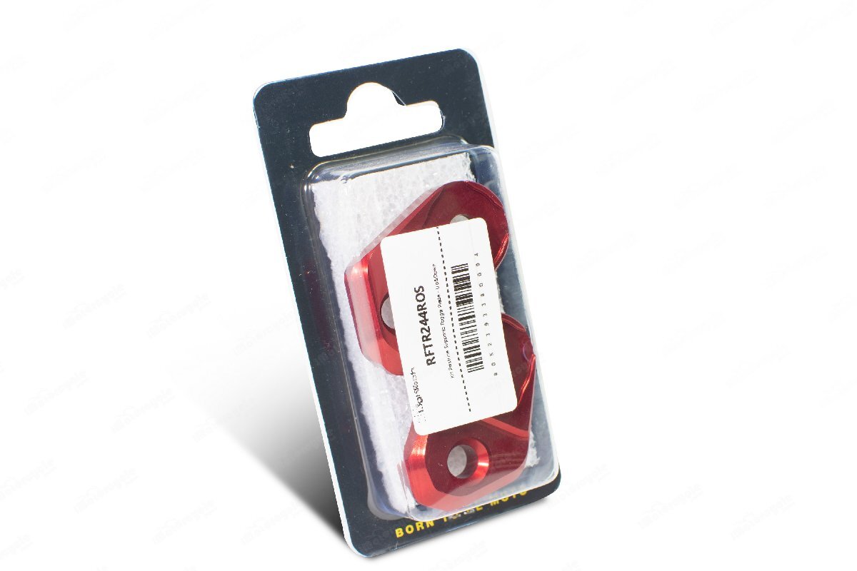 【国内在庫】LighTech ライテック アジャスタブルステップキット専用 ステップバーホルダー (シフト側 / ブレーキ側 セット) 赤 レッド ★拍卖