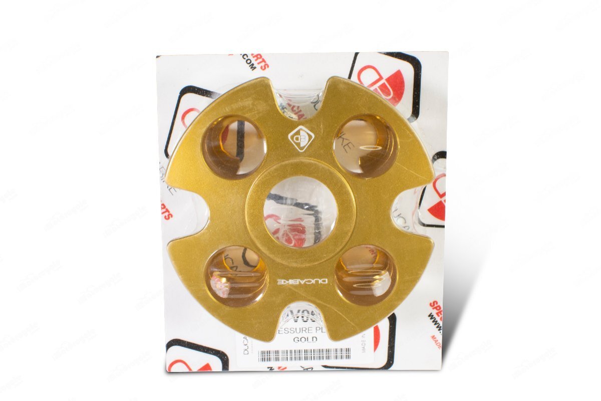 【国内在庫】DUCABIKE ドゥカバイク 湿式用 アルミビレット・クラッチプレッシャープレート 金 ゴールド ドゥカティ DIAVEL SUPERSPORT 939拍卖